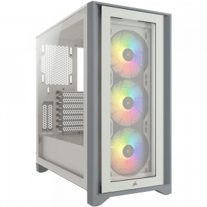 מארז מחשב Corsair iCUE 4000X RGB Mid Tower White
