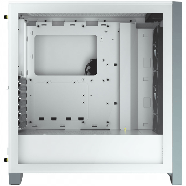 ⁦מארז מחשב Corsair iCUE 4000X RGB Mid Tower White⁩ – תמונה ⁦3⁩