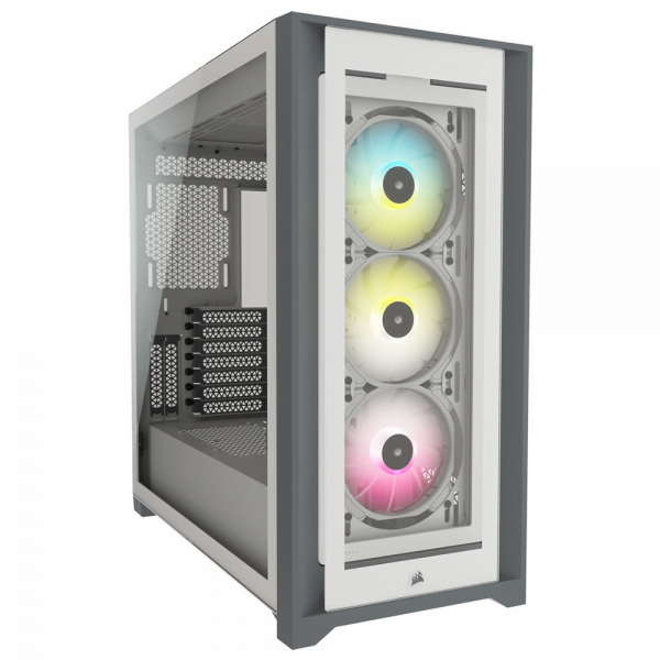 מארז מחשב Corsair iCUE 5000X RGB Mid Tower Case White