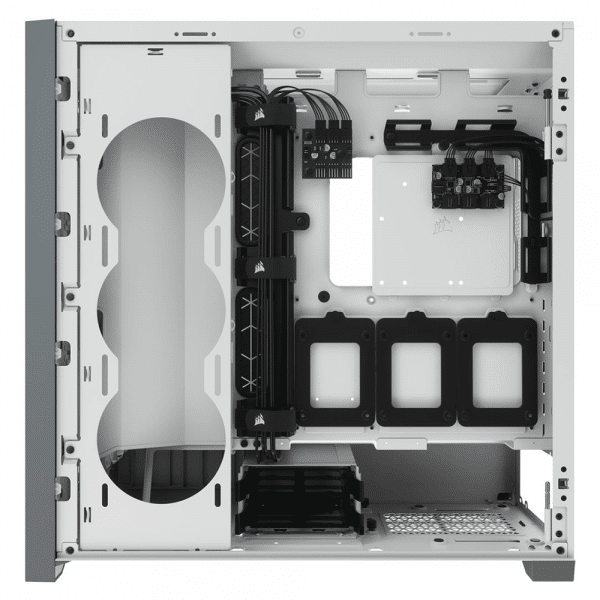 ⁦מארז מחשב Corsair iCUE 5000X RGB Mid Tower Case White⁩ – תמונה ⁦2⁩