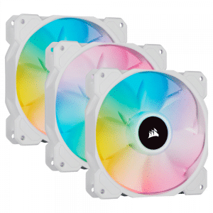 מאורר למארז Corsair SP120 RGB PWM Elite 120mm 3 Pack White