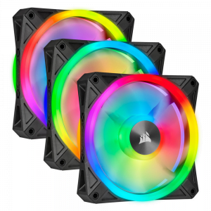 מאורר למארז Corsair QL120 ARGB PWM 120mm 3 Pack