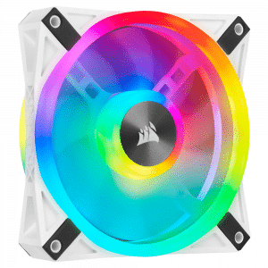 מאורר למארז Corsair QL120 ARGB PWM 120mm White