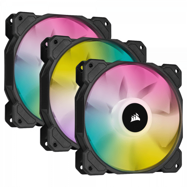 מאורר למארז Corsair SP120 RGB PWM Elite 120mm 3 Pack