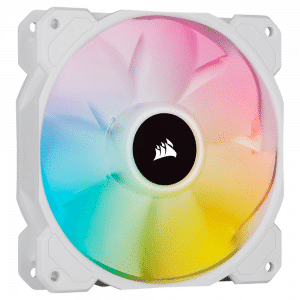 מאורר למארז Corsair SP120 RGB PWM Elite 120mm White
