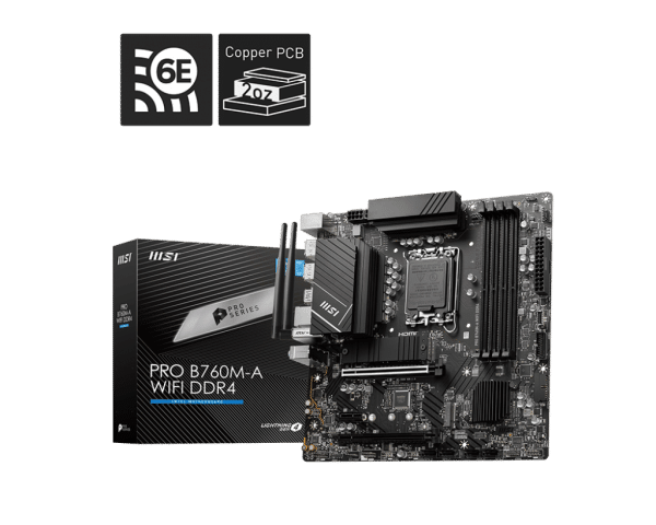 לוח אם MSI PRO B760M-A WIFI DDR4