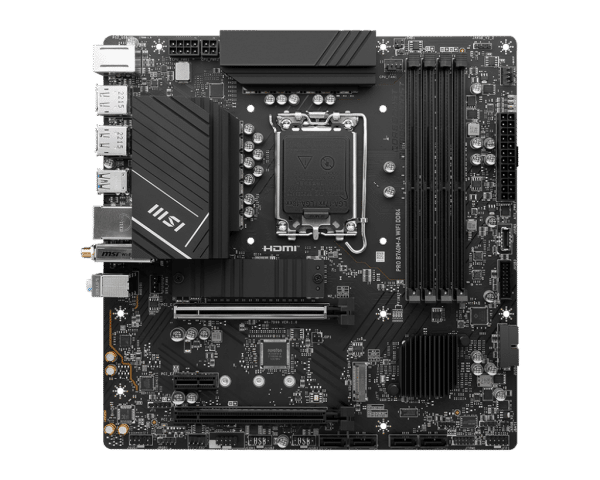 ⁦לוח אם MSI PRO B760M-A WIFI DDR4⁩ – תמונה ⁦2⁩
