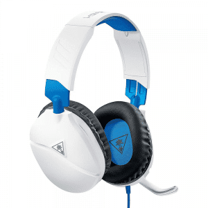 אוזניות גיימינג לבן/כחול Turtle Beach Recon 70P