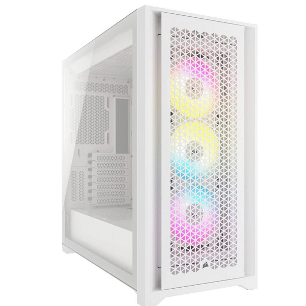 מארז CORSAIR 5000D RGB AIRFLOW Mid-Tower Case White