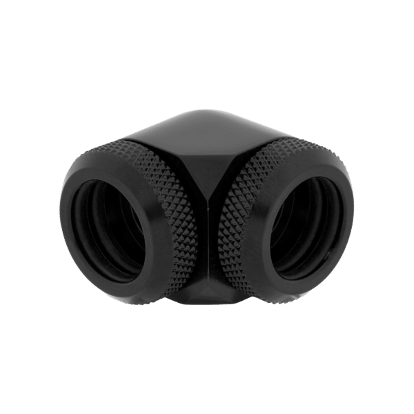⁦זוג מתאמים CORSAIR Hydro X Series XF Hardline 90° 14mm Fitting - Black⁩ – תמונה ⁦3⁩