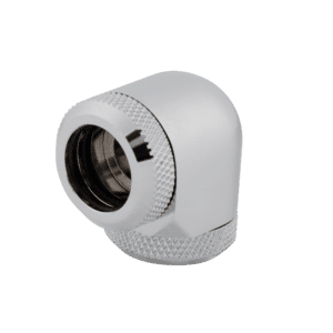 זוג מתאמים CORSAIR Hydro X Series XF Hardline 90° 14mm Fitting - Chrome