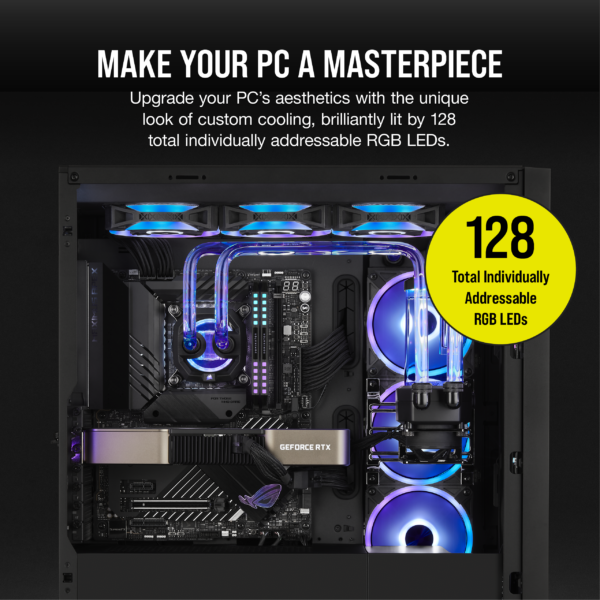 ⁦מערכת קירור נוזלי לבנייה עצמית CORSAIR Hydro X Series iCUE XH305i RGB PRO⁩ – תמונה ⁦4⁩