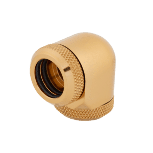זוג מתאמים CORSAIR Hydro X Series XF Hardline 90° 14mm Fitting - Gold