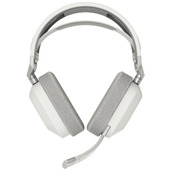 ⁦אוזניות גיימינג אלחוטיות CORSAIR HS80 MAX WIRELESS - White⁩ – תמונה ⁦2⁩