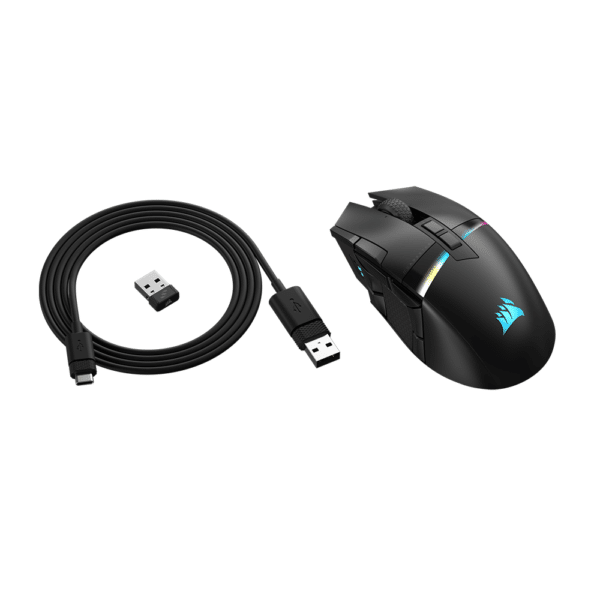 ⁦עכבר גיימינג CORSAIR DARKSTAR WIRELESS MMO/MOBA⁩ – תמונה ⁦3⁩