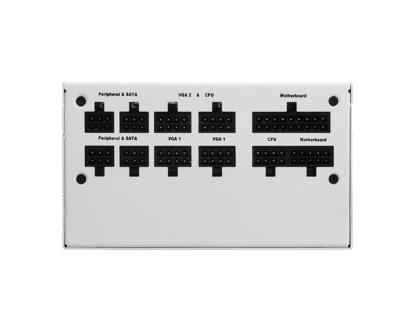 ⁦ספק כוח MSI MAG A750GF WHITE 750W⁩ – תמונה ⁦2⁩
