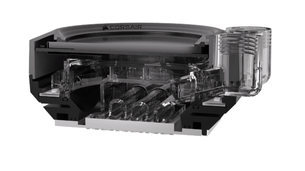 ⁦בלוק למעבד CORSAIR iCUE XC7 RGB ELITE LCD CPU Water Block⁩ – תמונה ⁦4⁩