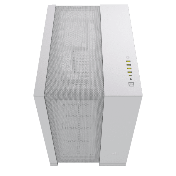 ⁦מארז CORSAIR 6500D AIRFLOW Mid-Tower Dual Chamber PC Case - White⁩ – תמונה ⁦2⁩