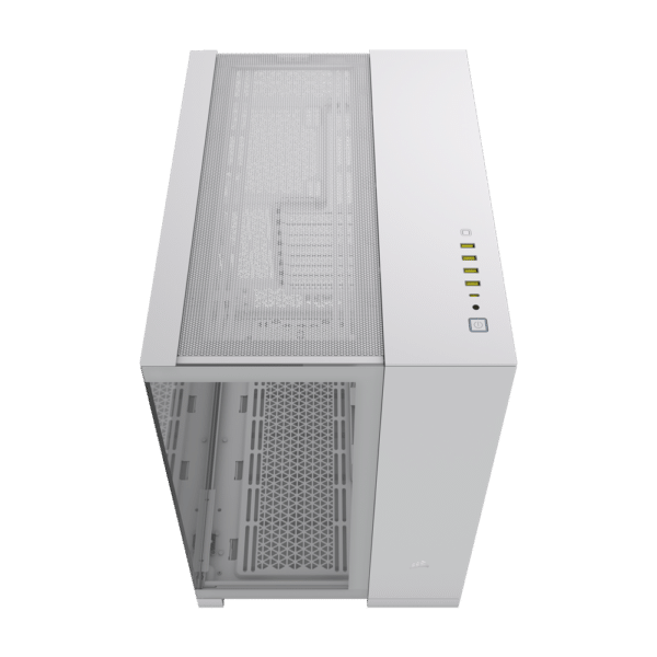 ⁦מארז CORSAIR 6500X Mid-Tower Dual Chamber PC Case - White⁩ – תמונה ⁦3⁩
