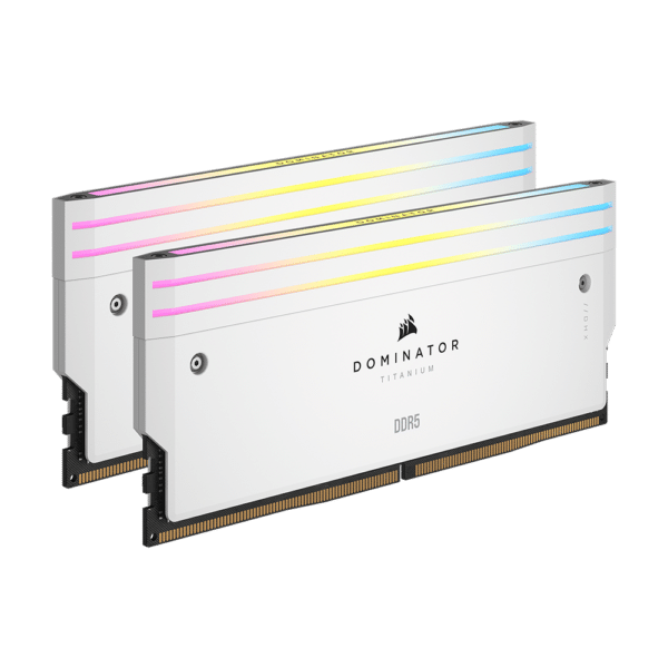 ⁦זכרון לבן לנייח Corsair DOMINATOR TITANIUM 64GB (2x32GB) DDR5 6600MT/s CL32⁩ – תמונה ⁦3⁩