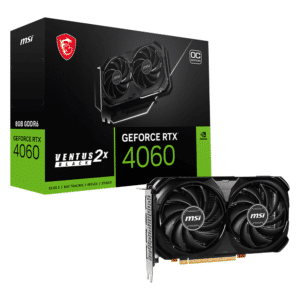 כרטיס מסך MSI GeForce RTX 4060 Ventus 2X Black OC 8GB