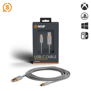 כבל SCUF Braided USB-C Light Gray 2 Meters