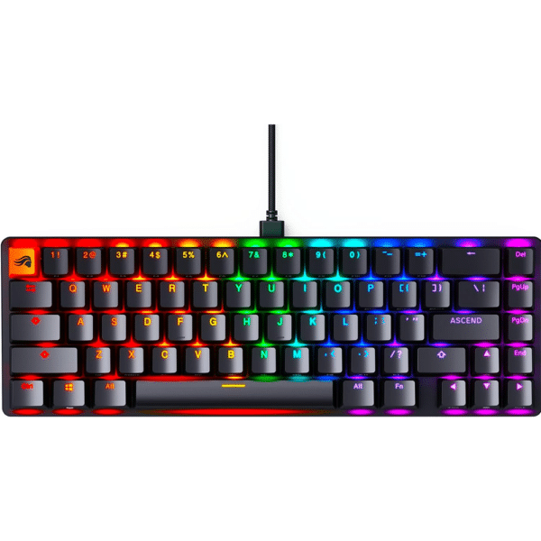 מקלדת גיימינג מכאנית שחורה Glorious GMMK V2 65% (Pre-Built)