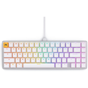מקלדת גיימינג מכאנית לבנה Glorious GMMK V2 65% (Pre-Built)