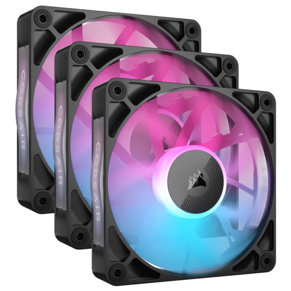 מאורר Corsair iCUE Link RX120 RGB 120mm Triple Fan Starter Kit