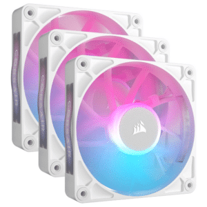 מאורר Corsair iCUE Link RX120 RGB 120mm Triple Fan Starter Kit White