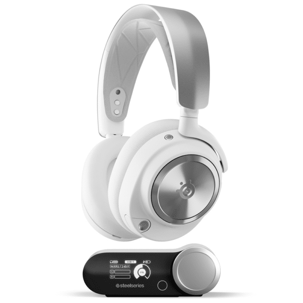 אוזניות גיימינג אלחוטיות SteelSeries Arctis Nova Pro Wireless White