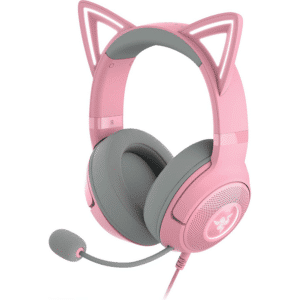 אוזניות גיימינג Razer Kraken Kitty V2 Quartz Pink
