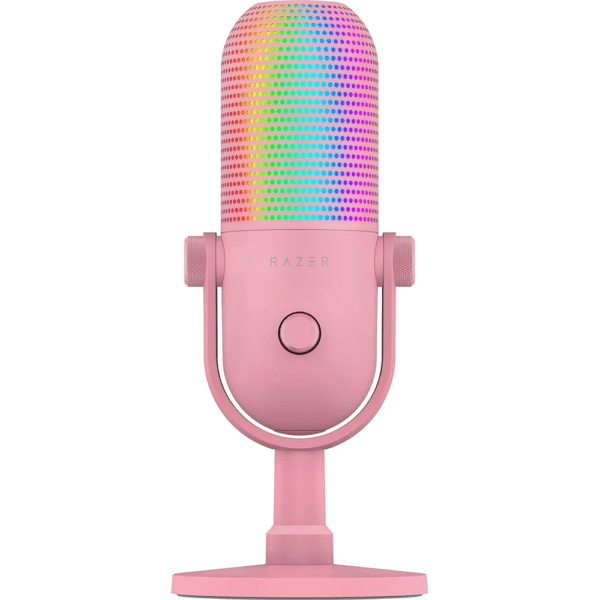 מיקרופון Razer Seiren V3 Chroma RGB Quartz Pink