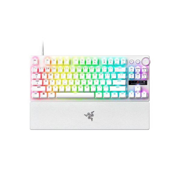 מקלדת גיימינג  RAZER HUNTSMAN V3 PRO TENKEYLESS WHITE