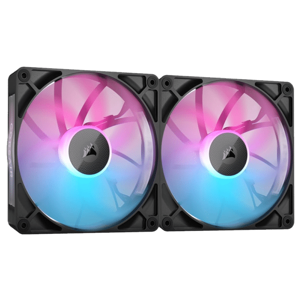 זוג מאווררים CORSAIR iCUE Link RX140 RGB