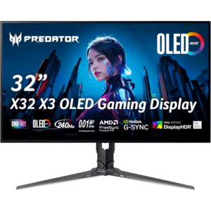 מסך גיימינג Acer Predator 31.5" Predator X32 UHD 3840 x 2160 OLED DFR
