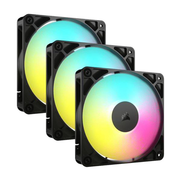 שלישית מאווררים CORSAIR RS120 ARGB BLACK