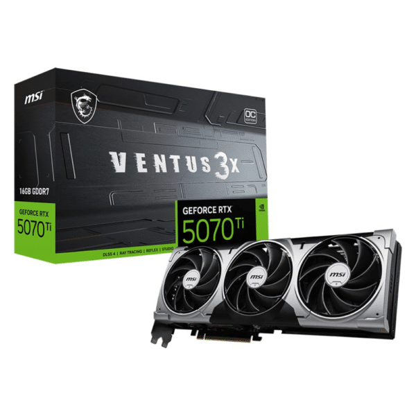 כרטיס מסך MSI GeForce RTX 5070 Ti Ventus 3X OC GDDR7 16GB