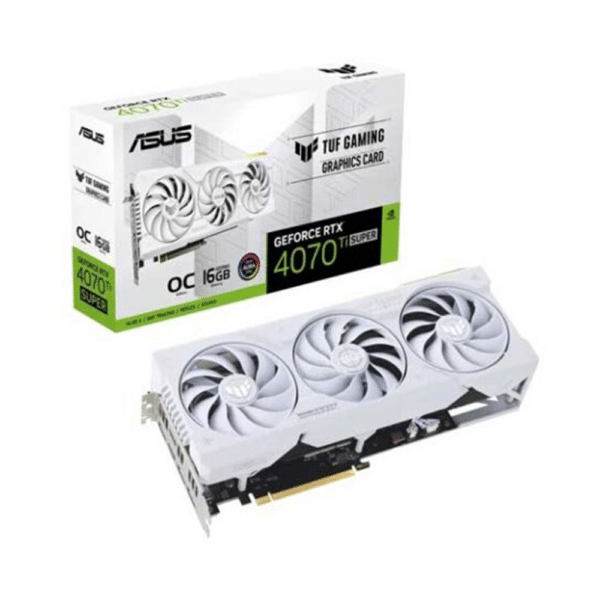 כרטיס מסך לבן ASUS TUF Gaming GeForce RTX™ 4070 Ti SUPER 16GB