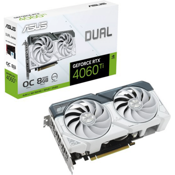 כרטיס מסך ASUS Dual GeForce RTX™ 4060 Ti White OC Edition 8GB