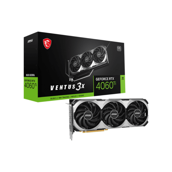 כרטיס מסך MSI GeForce RTX 4060 Ti VENTUS 3X E 8G OC